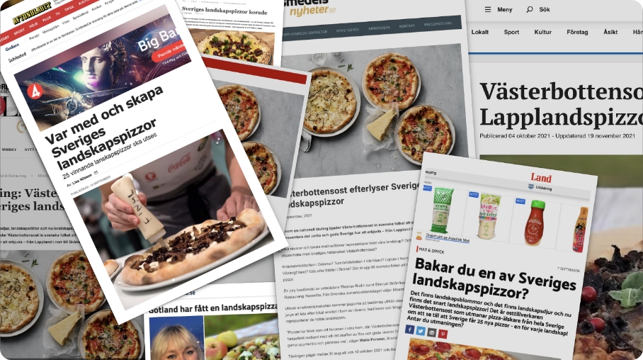 Magazines about Västerbottensost pizzas