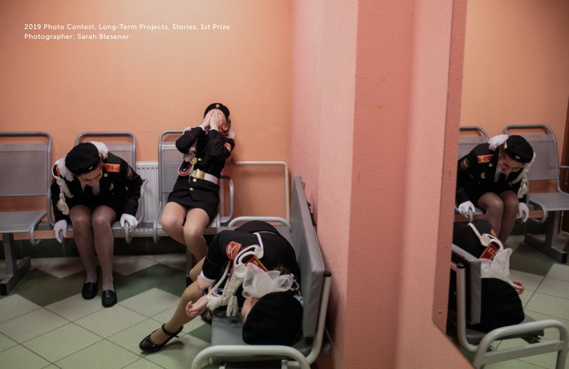 Picture of officials in a hospital waiting room